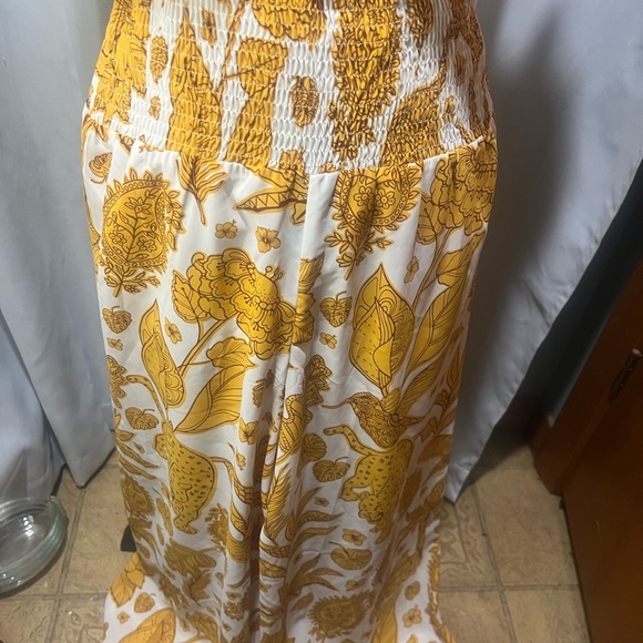 Cider White and Orange Wide Leg two piece set - Picture 3 of 5